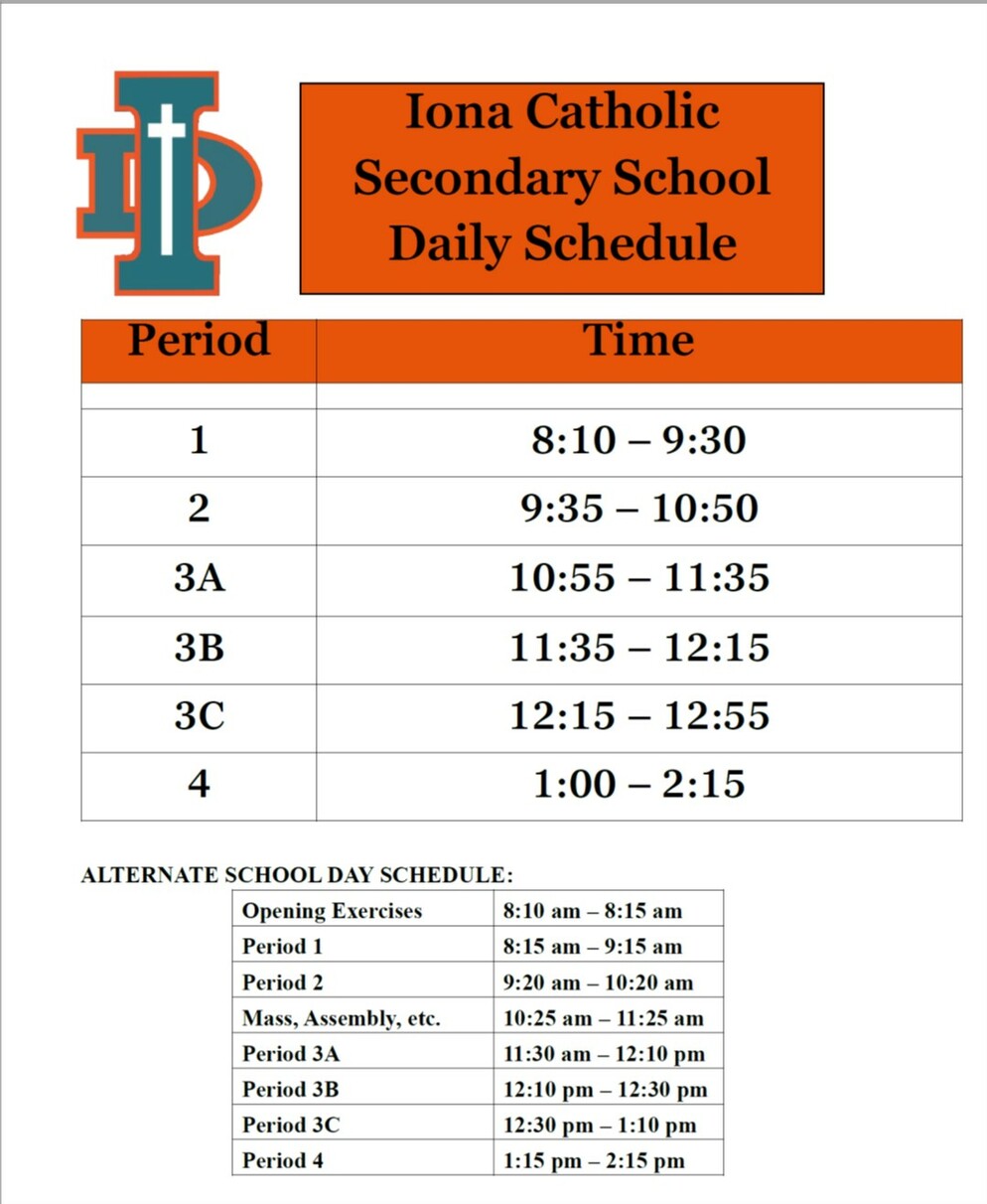 Daily Schedule image