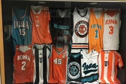 Picture of a wall of jerseys